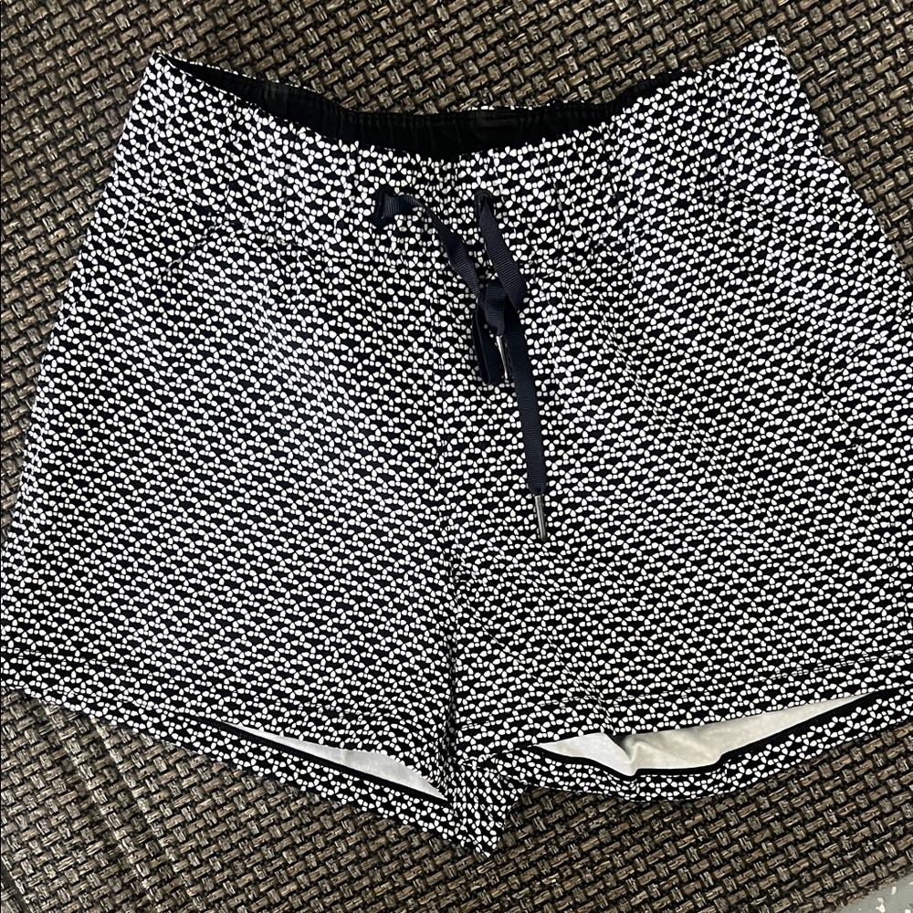 lululemon athletica Black and White Athletic Shorts